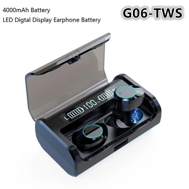 TWS G06 беспроводные наушники вкладыши с сенсорным управлением Bluetooth 5 0