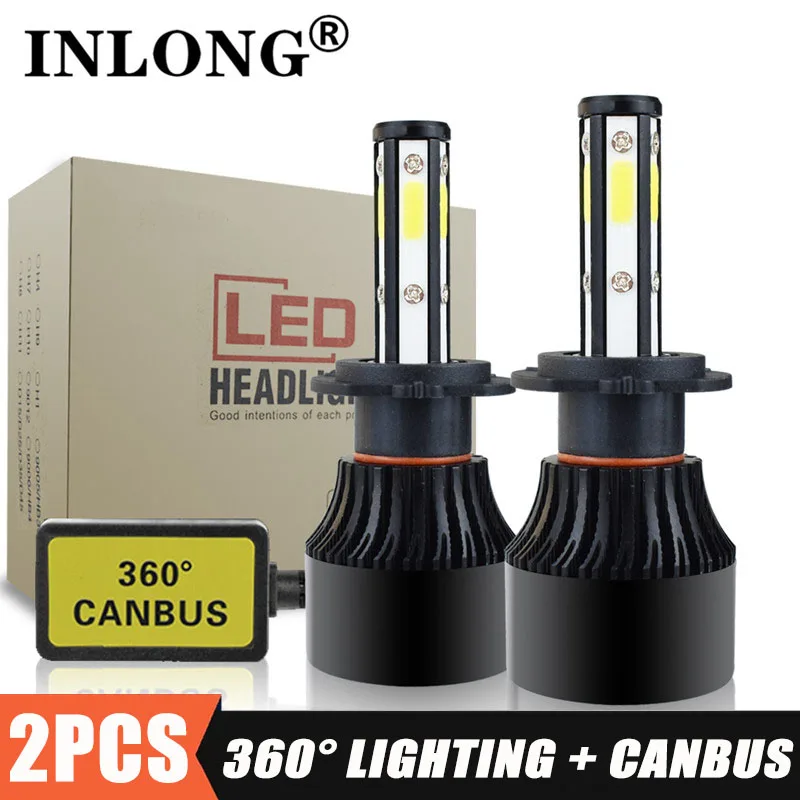 Светодиодные противотуманные фары INLONG 12 В 9005 лм H7 H4 H11 H8 H9 Hb3 9006 Hb4|Передние LED-фары
