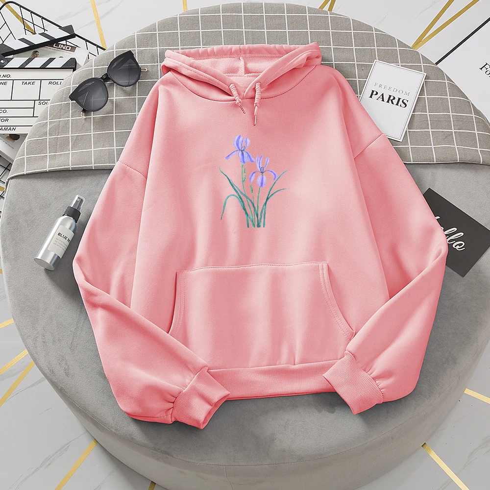 

Женская обувь в стиле Харадзюку, цвет: розовый зимний поп с цветочным принтом в Корейском стиле Стиль Толстовка свободного кроя размера плю...