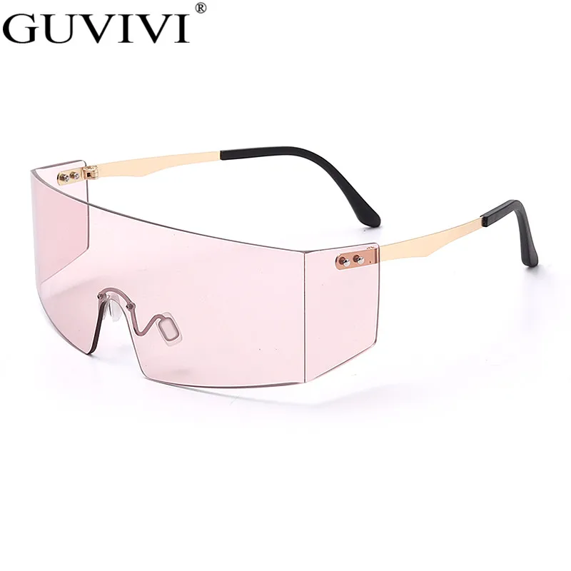 Роскошные брендовые Солнцезащитные очки женские 2020 цельные большие