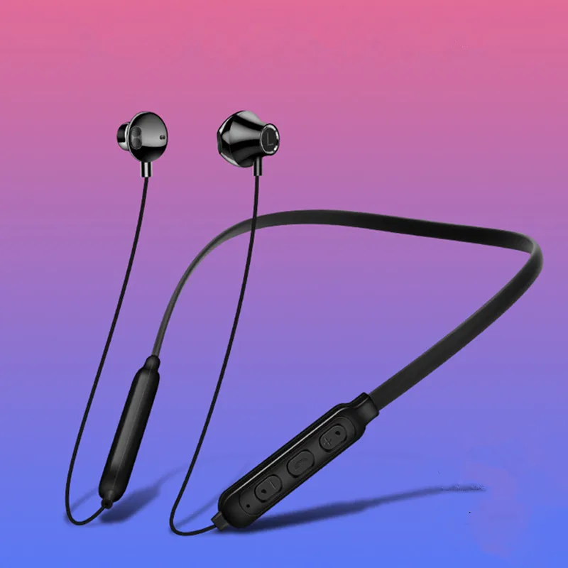 

ZUIDID Practical Wireless Bluetooth Headset Neck-Mounted Universal Noise-Cancelling Headset Sports In-Ear Headset