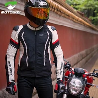 motoboy red black stylish summer mens motorcycle jacket pants with detachable ce protection armor motocross racing accessories