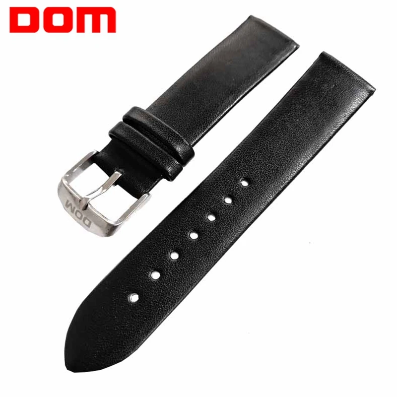 Ремешок для часов DOM из натуральной кожи ремешок 20 мм сменный мужчин и женщин