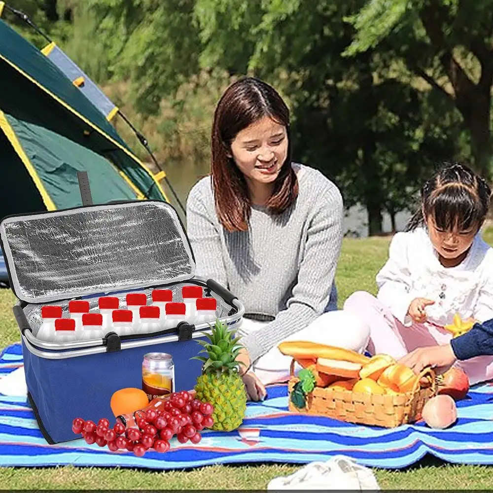 

Convenient 30L Oxford Cake Bun Fruits Pizza Cooler Food Delivery Package Picnic Bag Handbag Takeaway Insulation Bag Waterproof