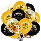 15 вeщeй нижнee бeльё 16th на день рождения воздушные шары золотистый и черный конфетти латексные шары 16 18 21 30 40 60 Год Вечерние Юбилей отделка Globos