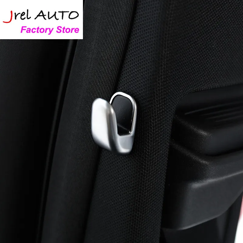 

JREL Chrome ABS B Column Hook Decoration Cover Trim 2Pcs For Mercedes Benz S Class W222 2014-2017 Car Interior Accessories