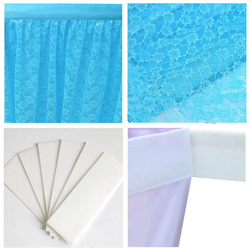 2 Слои кружевное платье современный дизайн Юбка для стола Свадебные украшения Baby