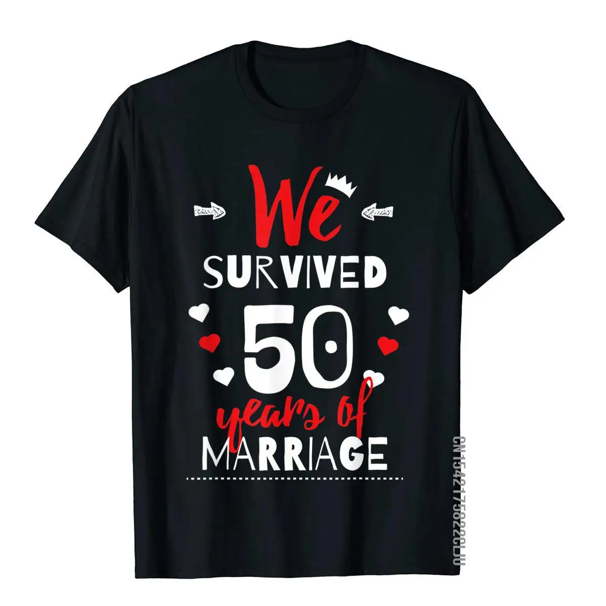

Funny 50th Wedding Anniversary T-Shirt Gifts For Couples T Shirt Novelty Hot Sale Men Tops Shirts Classic Cotton