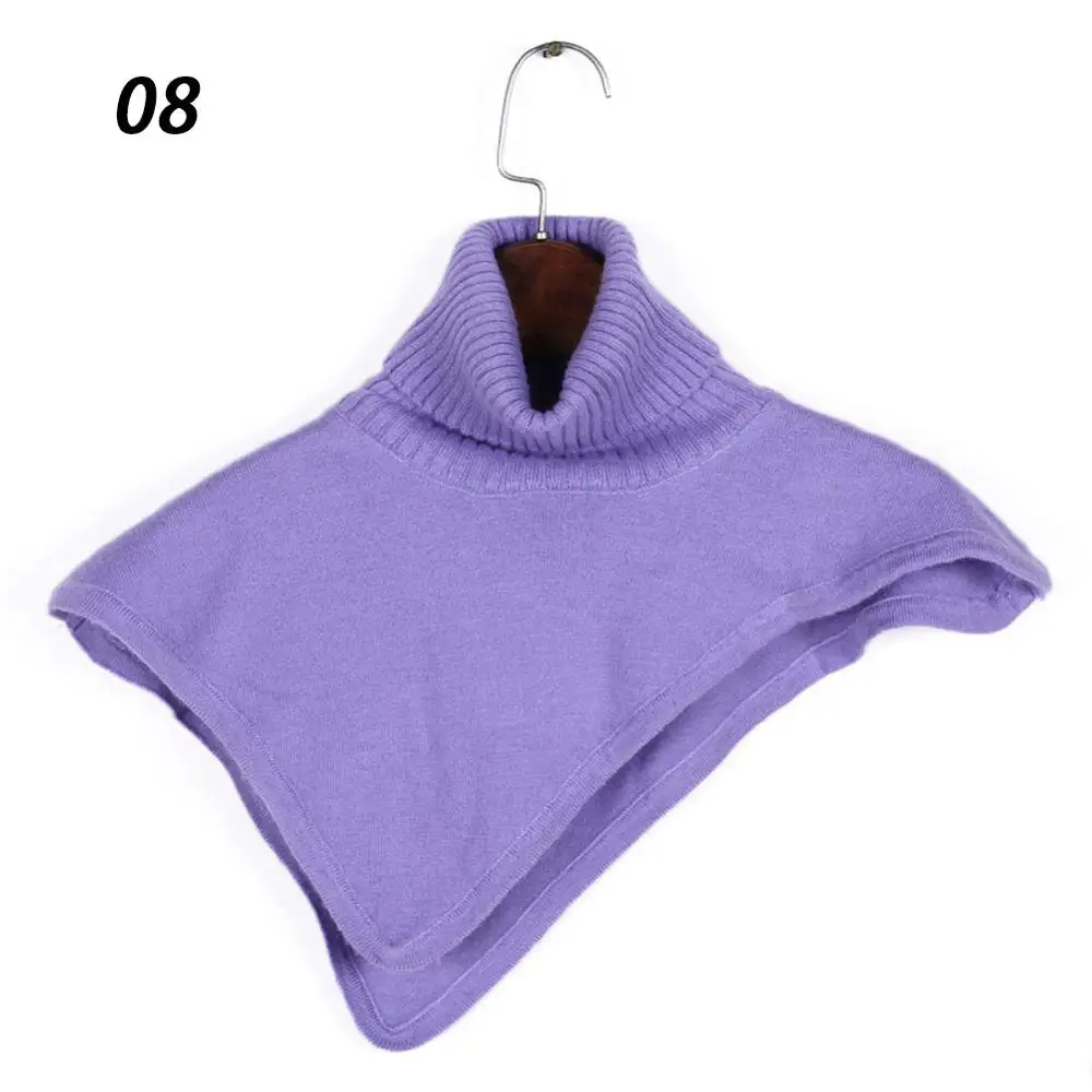 7.Purple Triangle Sparsil, женская зимняя водолазка, вязаный шарф-кольцо, необычный дизайн, шапка с воротником, Осенний вязаный пуловер, теплые мягкие шарфы - Цвет: 7.Purple Triangle
