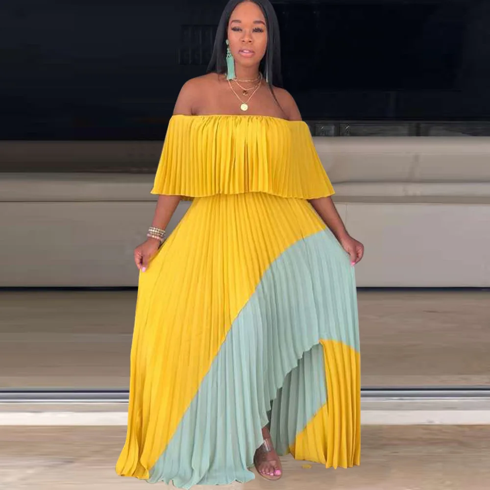 

Dresses Summer Women's Dress 2021 Female Clothing Party Casual Long Sundress Urban Night Beach Prom One Piece FZODD8291