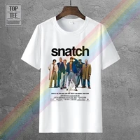 snatch movie poster t shirt white all sizes printed men t shirt short sleeve funny tee shirts