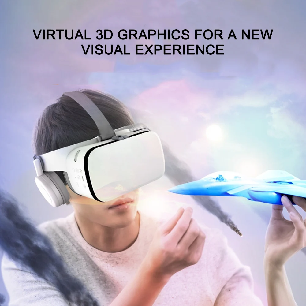 3D очки виртуальной реальности Z6 VR Bluetooth 3 D шлем Viar гарнитура линзы для шлема видео