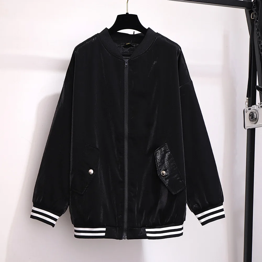 Новинка на осень зиму размера плюс куртка для женщин большой повседневные