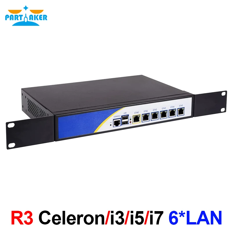 Firewall Hardware Appliance pfSense Intel i3 2328M i5 2520M i7 2640M i3 3110M 3320M 6 LAN Gigabit VPN Network Security Mini PC