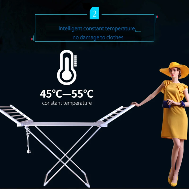 Быстросохнущая сушилка бесшумная Складная Сушилка для дома умная стерилизация