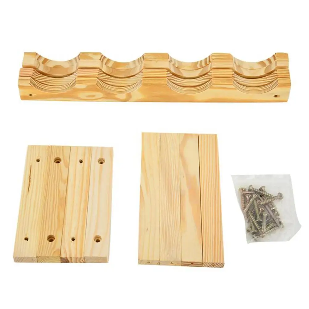 

Wood Household Wine Rack Classical 8 Bottle Wine Holder Mount Wooden Wine Bottle Storage Rack Bar Display Shelf Drinking Holder