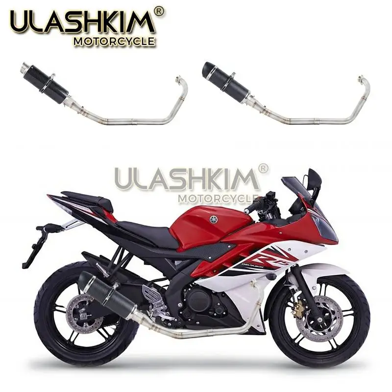 YZF R15 MT125 полная система выхлопа для Yamaha YZFR15 R125 MT-15 MT 15 125 V3 2008-2019 глушитель мотоцикла