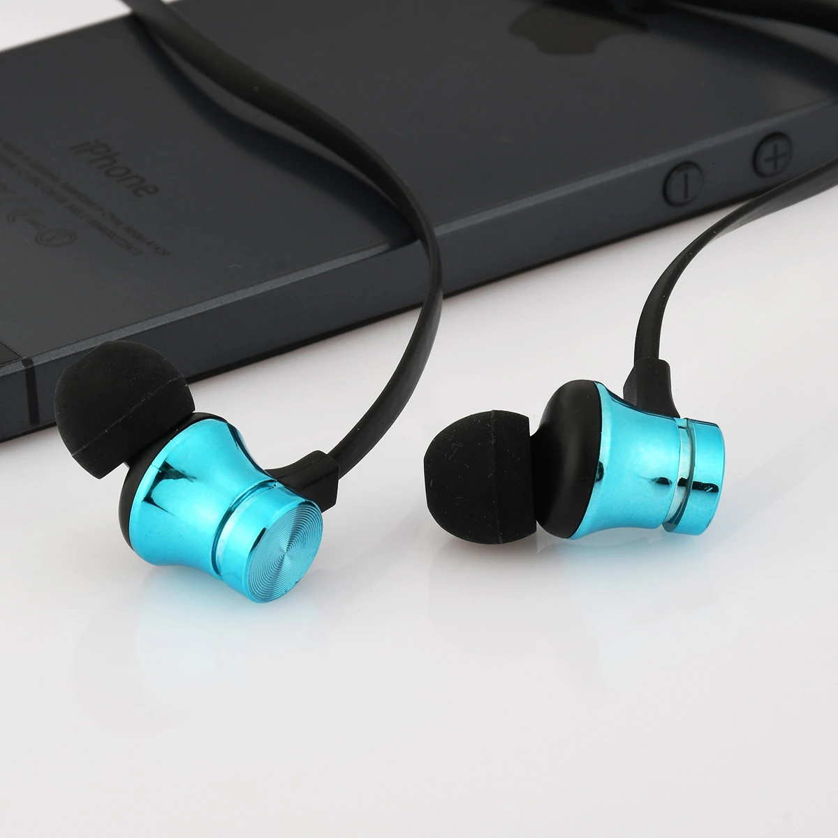 Новые магнитные Bluetooth наушники синий цвет гарнитура регулятор громкости стерео