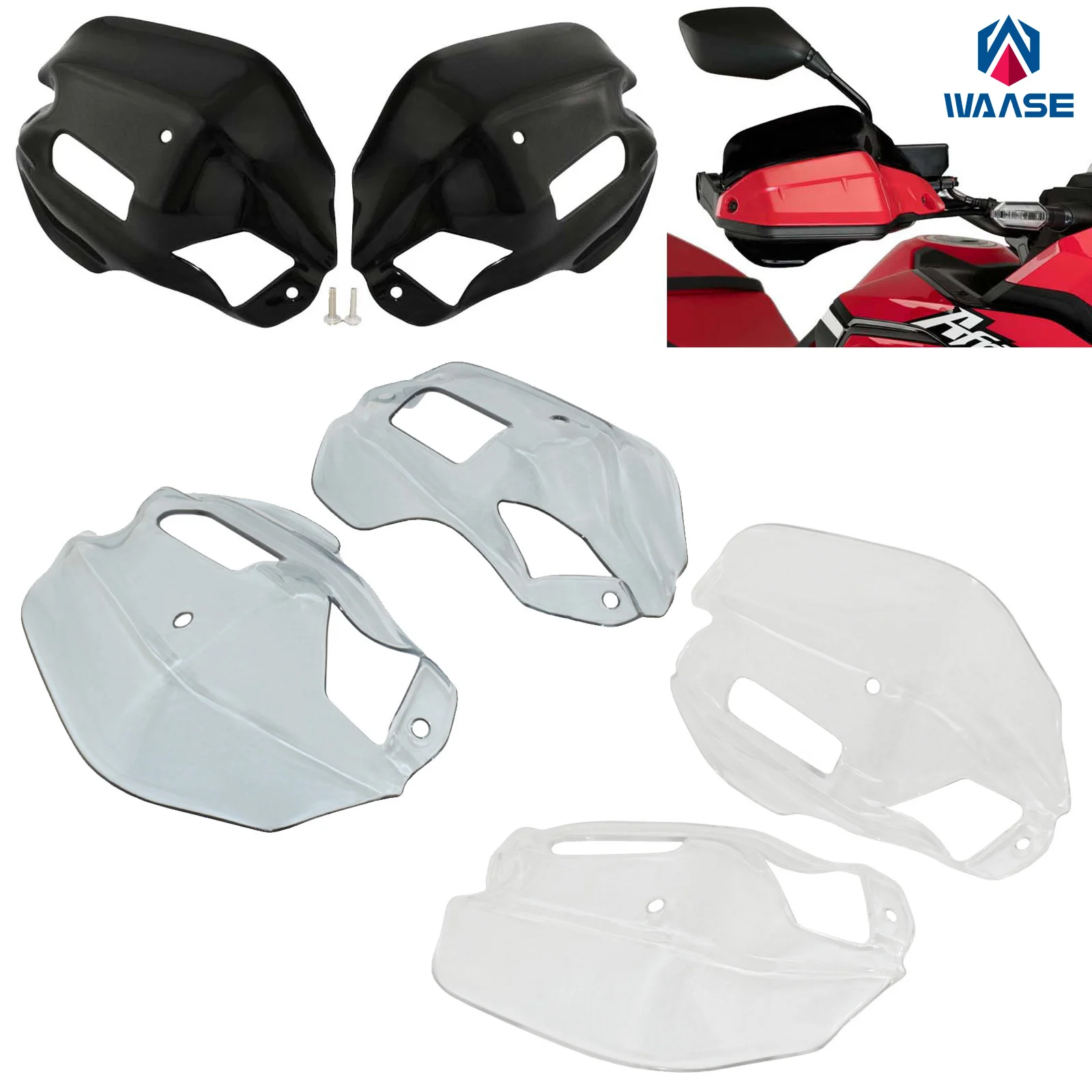 

Waase Handguard Удлинительный экран щит расширитель Крышка для HONDA X-ADV 750 2021 2022, CRF1100L Африка Твин Приключения Спорт 2019 +