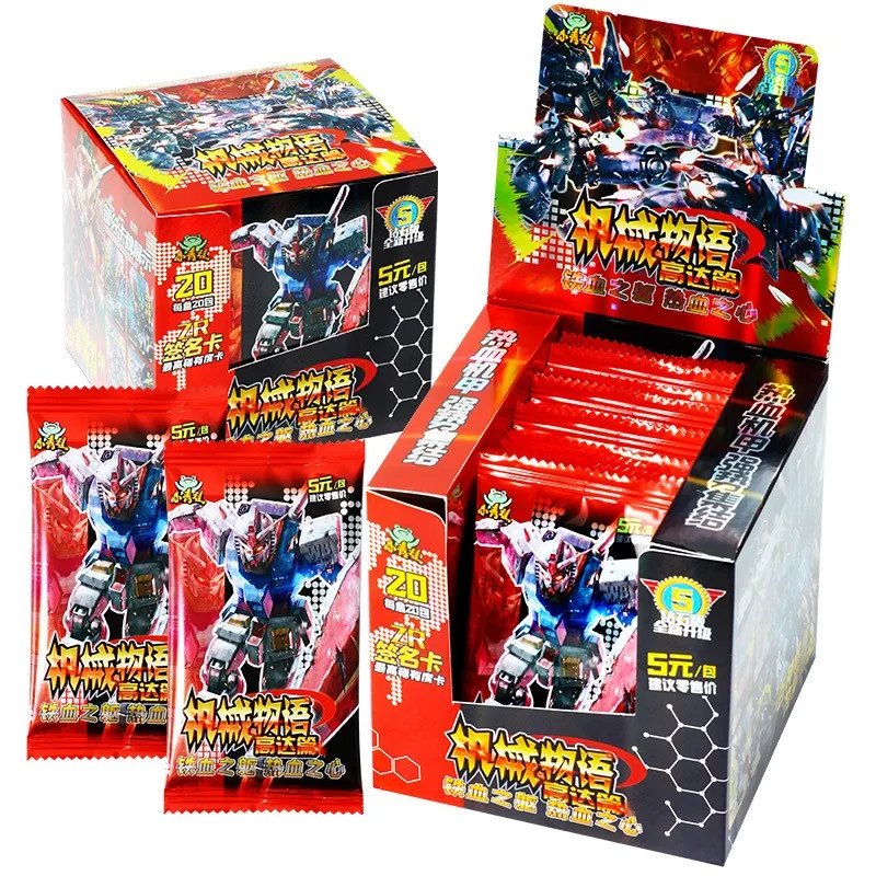 Gundam-tarjeta de Anime ZR SR TSR UR SSR, tarjetas de juego de colecci&oacute;n, juguetes para ni&ntilde;os-4