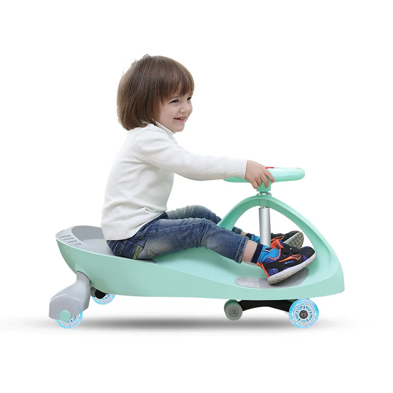 Детская Поворотная машинка для детей от 1 до 8 лет бесшумная вспышка Детский