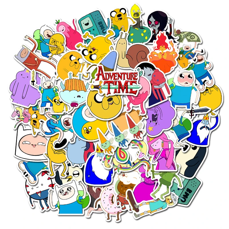

10/30/50PCS cartoon cartoon adventure time treasure stickers luggage suitcase stationery graffiti stickers decoration wholesale