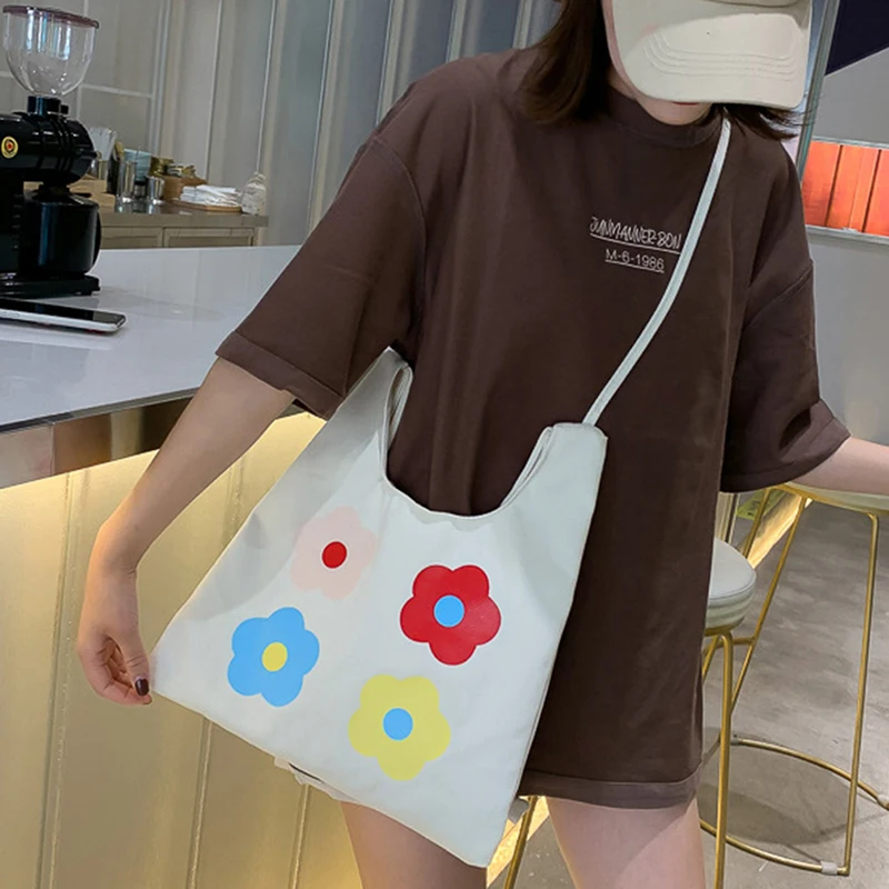 

Joker Canvas Leisure Travel Bag Big Shoulder Bag Contracted Large Capacity Solid Shopping Bag Women Handbag
