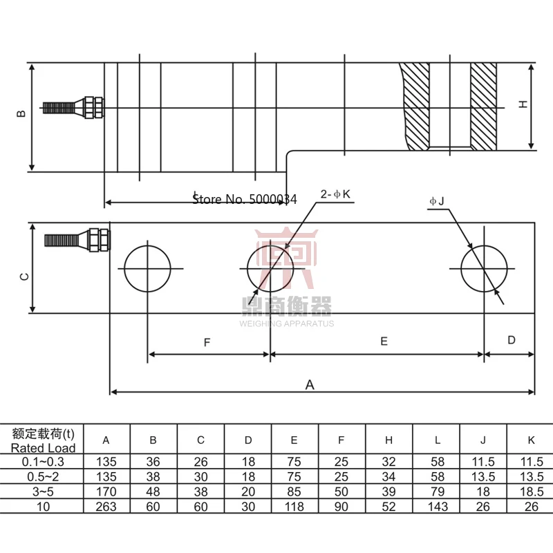 Curry SBO Weighing Sensor Platform Scale Tank 100KG-10T | Other Tool Parts