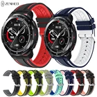 Силиконовый ремешок 22 мм для Huawei Honor Watch GS ProHonor Magic Watch 2 46 мм, сменный ремешок для часов Huawei Watch GT2 Pro