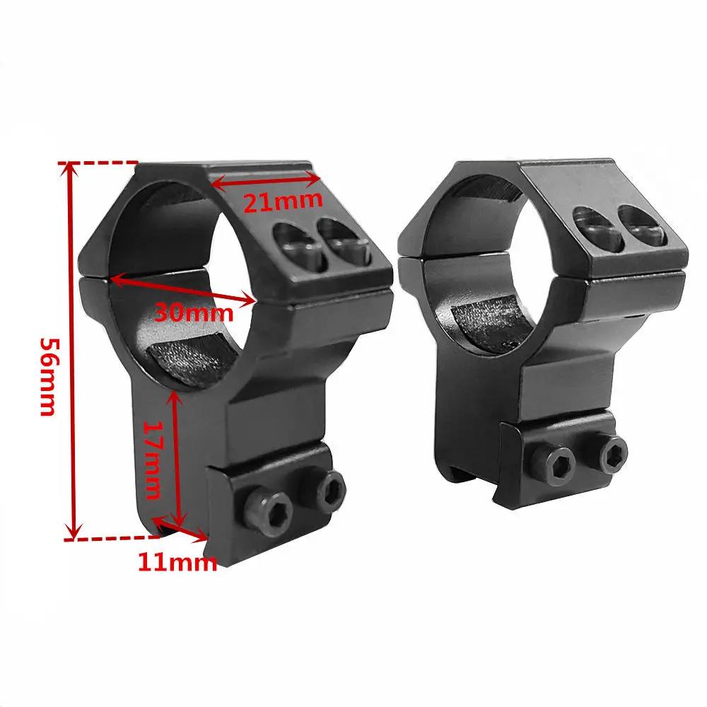 2 шт./лот охотничье тактическое кольцо 30 мм 11 крепление на планку ласточкин хвост