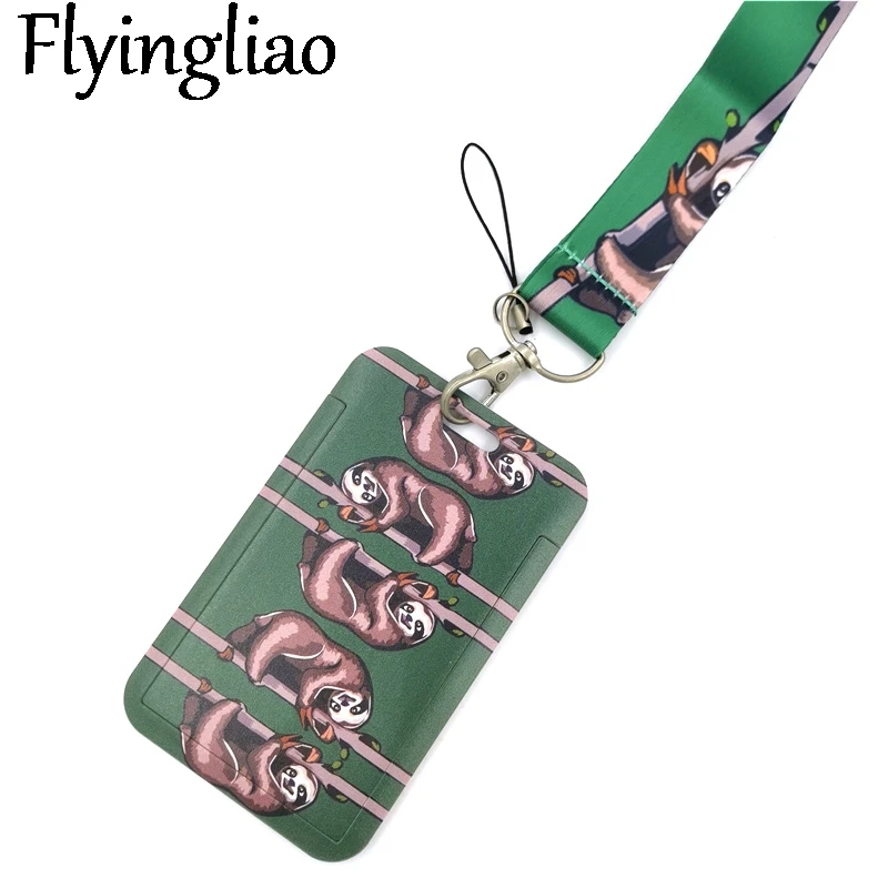 

Sloth Animal Lanyard Neck Strap Art Anime Fashion Lanyards Bus ID Name Work Card Holder Accessories Decorations Kids Gifts
