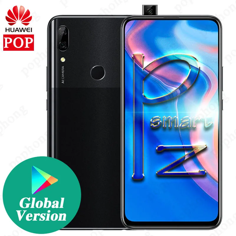 6,59 дюймов полная версия huawei P Smart Z мобильный телефон kirin 710F Восьмиядерный 16MP Pop up caemra NFC отпечаток пальца ID