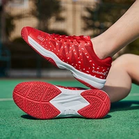 new high quality red mens professional tennis shoes lightweight couple badminton shoes trainers men outdoor race sport sneakers