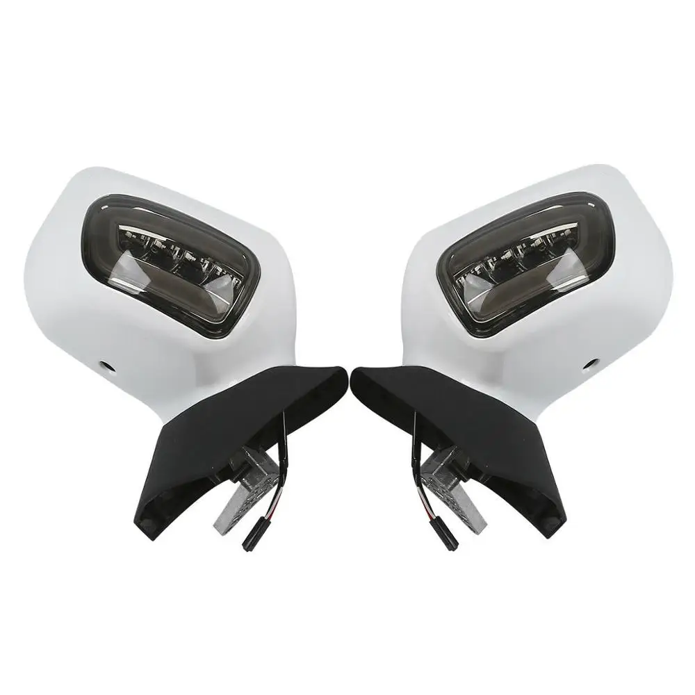 Мотоциклетные зеркала заднего вида + оранжевые/прозрачные светодиодные сигналы