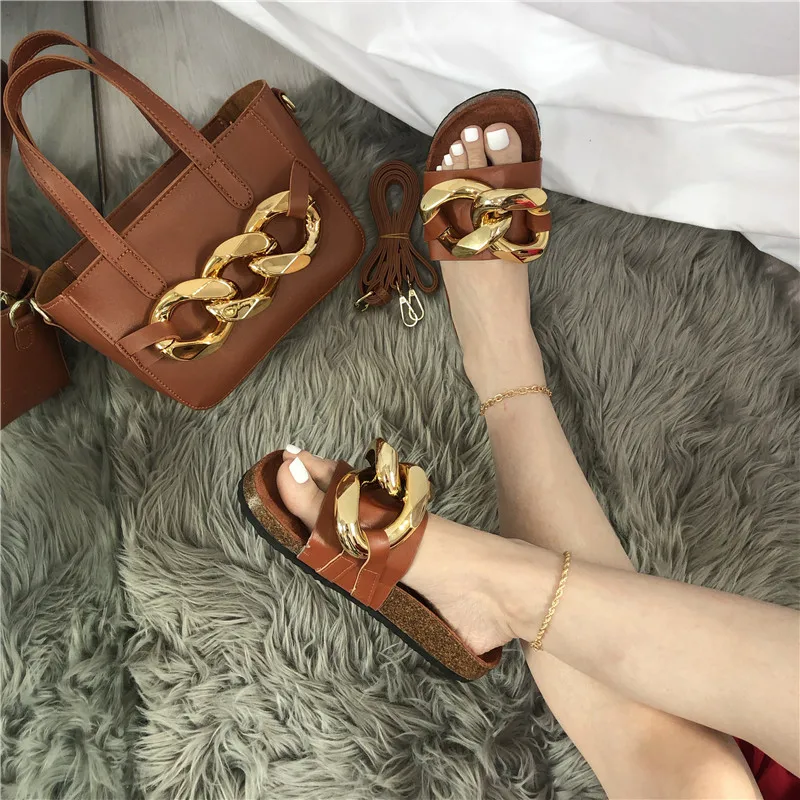 Хит продаж с пряжкой круглым носом женские сандалии обувь и сумочка в комплекте