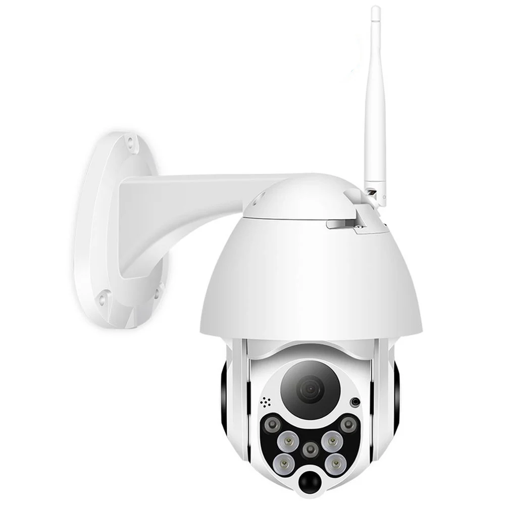 

Беспроводная уличная IP-камера безопасности, скоростная Купольная Wi-Fi 1080P PTZ Wi-Fi, цифровая зуммированная камера видеонаблюдения