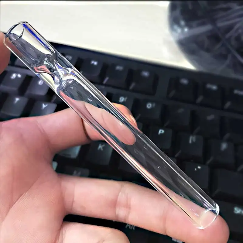 Один hitterl прозрачная стеклянная табачная сигарета курительная трубка со