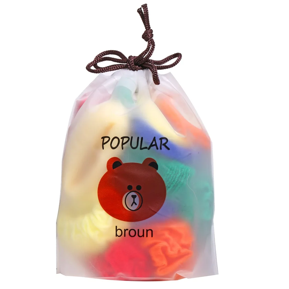 

Todorova 15pcs/set Girls Colorful Nylon Elastic Hair Bands Children Ponytail Holder Rubber Bands Headband Kids Hair Accessories