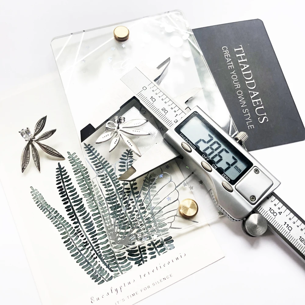 Женские серьги-гвоздики с листьями Tendril европейские ювелирные изделия брендовые