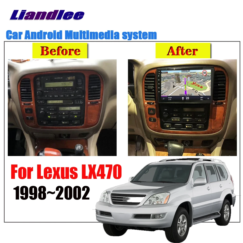 Liandlee Android 2 32G для Lexus LX470 1998 ~ 2002 стерео автомобильный экран Carplay DVR камера Wi Fi BT GPS Navi