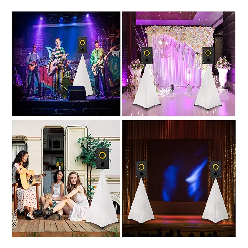 Universal Dj Light Speaker Stand Cover Double Sided Tripod Skirt Scrim Stretchable Material | Электроника