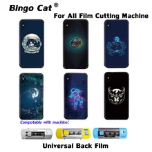 50pc Universal Back Cover Protector Sticker Cartoon Image For All Flexible Hydrogel Film Cutting Machine Screen Protector Cutter