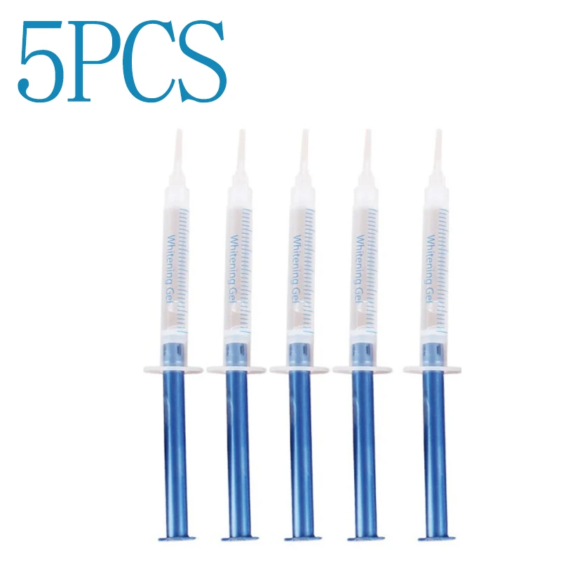 5pcs gel Набор для отбеливания зубов 44% пероксид Стоматологическая система для отбеливания полости рта набор для отбеливания зубов новое Стоматологическое оборудование светодиодный светильник профессиональный - Цвет: 5pcs gel
