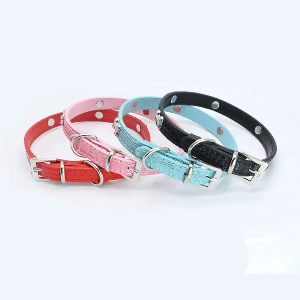 1 шт. Изысканная Регулируемая пряжка металлическая кость ошейники для собак и