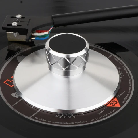 YTER LP113B/S Алюминиевый стабилизатор веса пластинок, зажим веса пластинок, виниловые проигрыватели LP, стабилизатор металлического диска, домашнее аудио