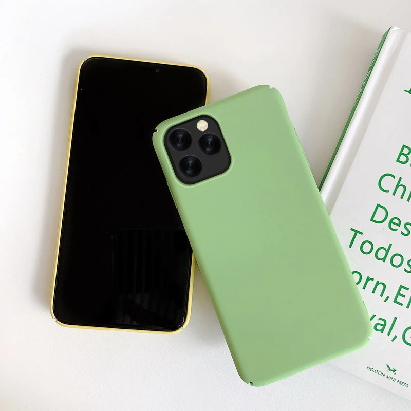 Ультратонкий матовый чехол для телефона iphone 12 Mini 11 Pro Max XR Xs X 10 8 7 6 6s Plus жесткий