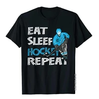 eat sleep hockey repeat shirt for boys and men funny t shirt designer funny t shirts cotton tops shirts for men cool