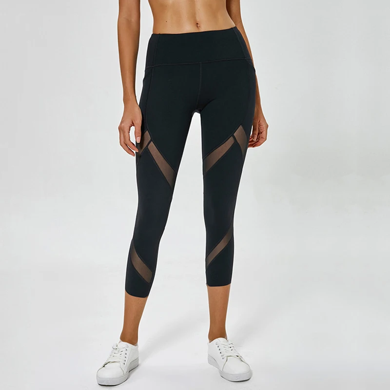 Леггинсы для похудения женские эластичные штаны фитнеса Сексуальная Спортивная