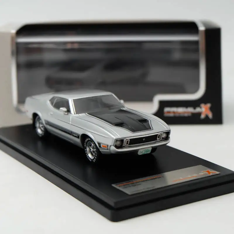 IXO Premium X 1:43 для Ford Mustang Mach 1 1973 Silver PRD398J Ограниченная серия авто модели литые под
