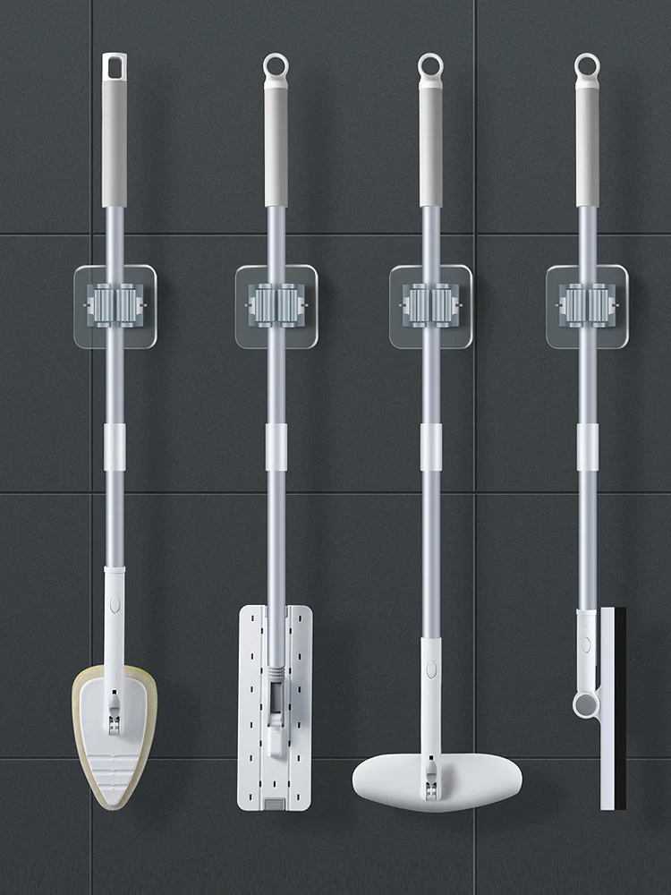 Настенный держатель для швабры многофункциональные самоклеящиеся Висячие